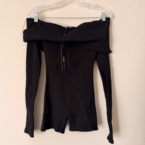 Fashion Nova Black “Nadia Snatched” Romper